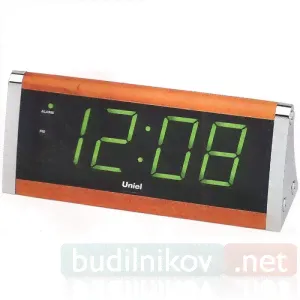 Настольные сетевые часы Uniel UTL-12 зеленые в Москве-0