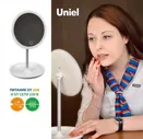 Uniel светильник зеркало акк-рный 4W сенсор/диммер, 220V+USB белый TLD-590 White/LED/80Lm/6000K/Dimmer иUL-00002758