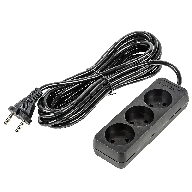 Удлинители бытовые Uniel S-CU3-5 BLACK