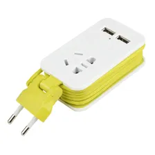 Удлинитель сетевой Uniel Travel S-CT1-1.5U 1гн 1.5м б/з 2USB*1.1A