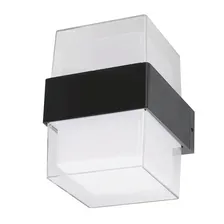 Уличный настенный светодиодный светильник Uniel ULU-P26B-2x5W/4000K IP65 Black UL-00010518