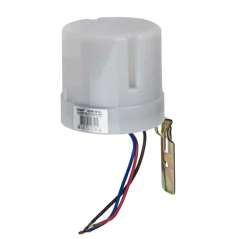 Датчик освещенности Uniel USN-012-2500W-02/100LUX-WH UL-00005840-0
