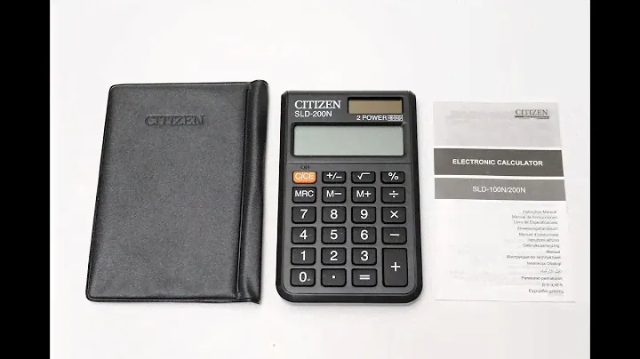 CITIZEN SLD-200N - обзор на карманный калькулятор