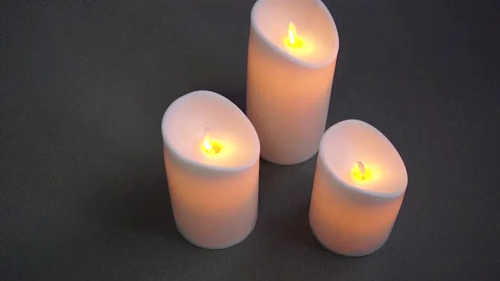 Набор  из  3-х LED свечей с пультом