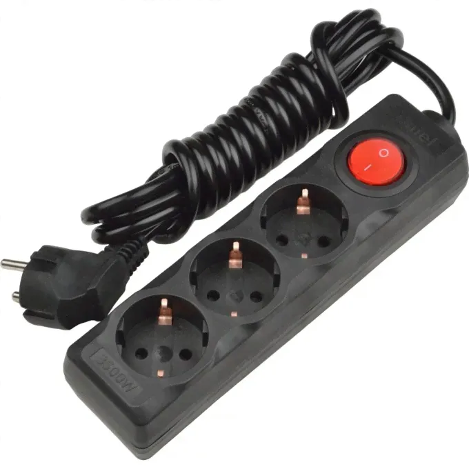 Удлинитель UNIEL S-GCD3-3B BLACK UL-00003608-0