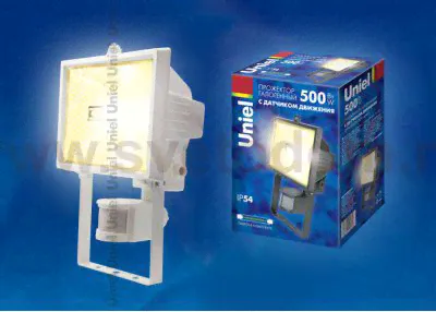 Прожектор белый Uniel UPH-500W-WH-sensor-0