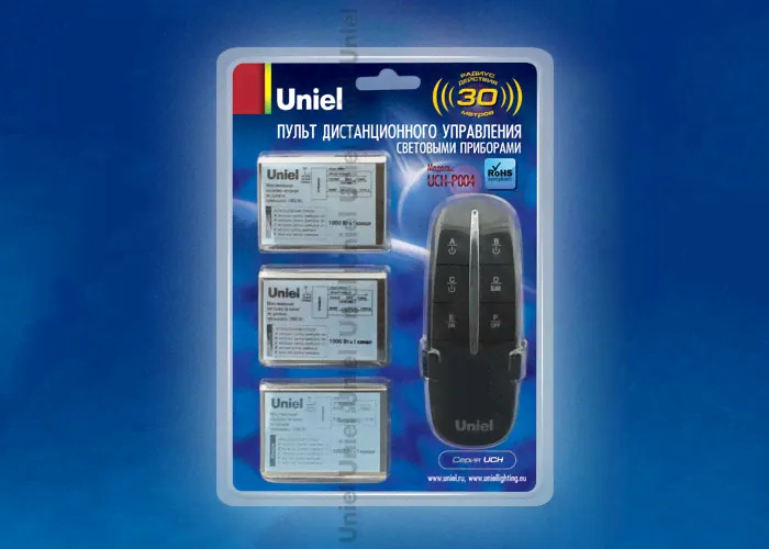 Пульт дистанционного управления светом Uniel. UCH-P004-G3-1000W-30M-0