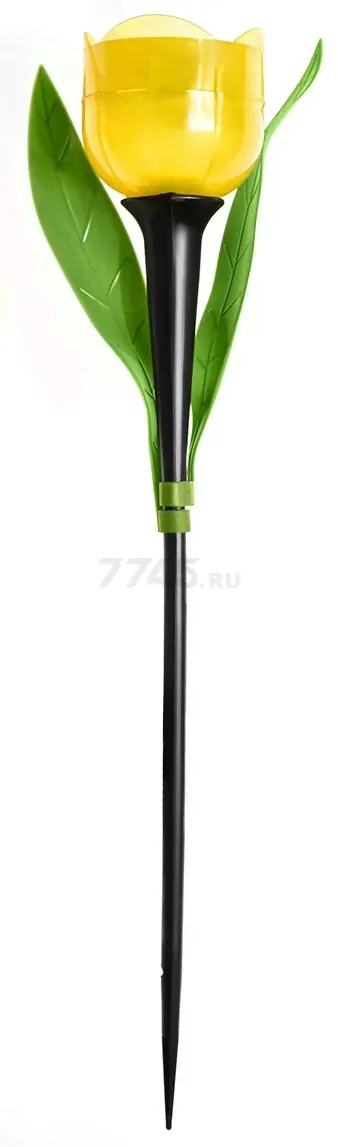 Светильник садовый на солнечной батарее UNIEL Yellow tulip (UL-00004277)-1